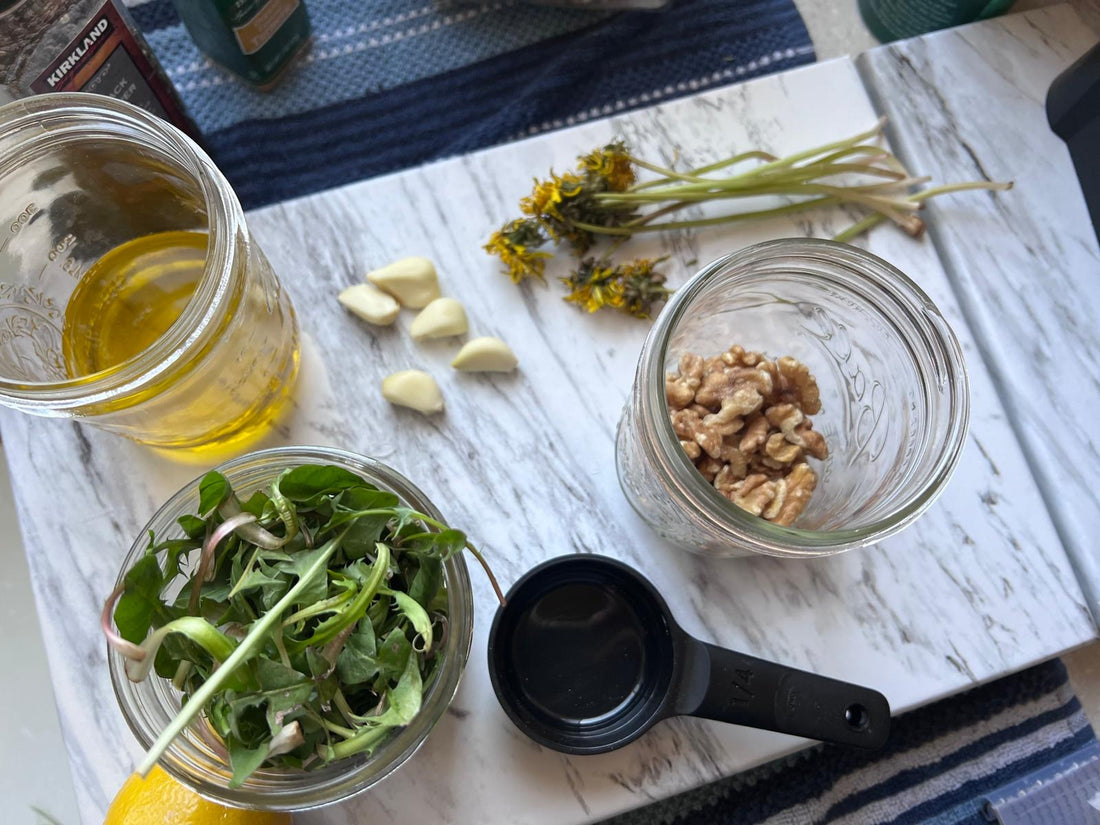 Dandelion Pesto: A Spring Reset Recipe + Why You Should Be Making It with Your Kids