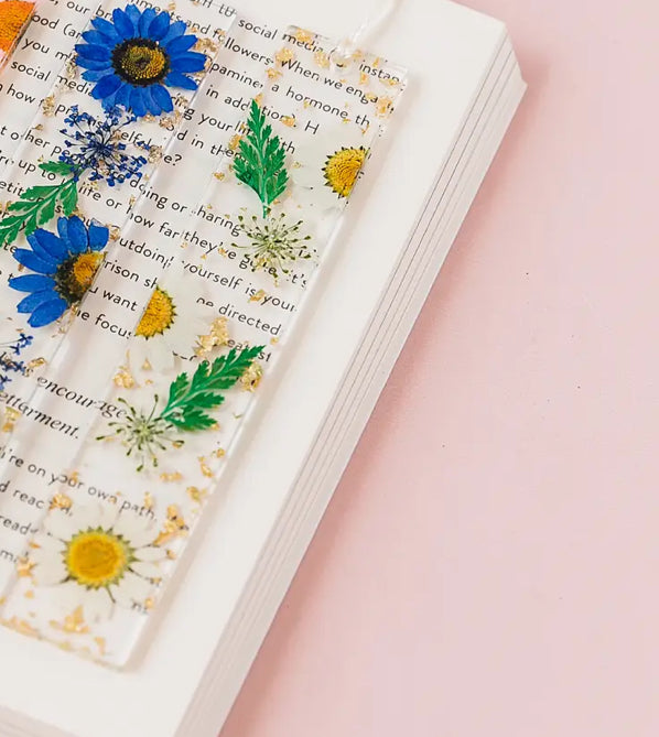 Real Pressed Flower Resin Bookmark