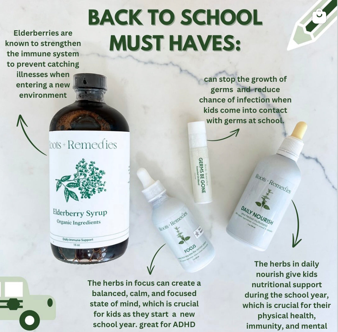 Back to school (includes immune boost)