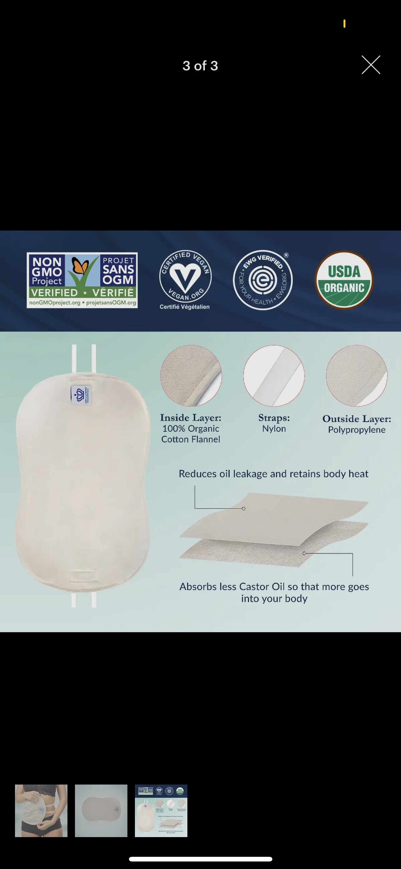 Abdominal Castor Oil Pack