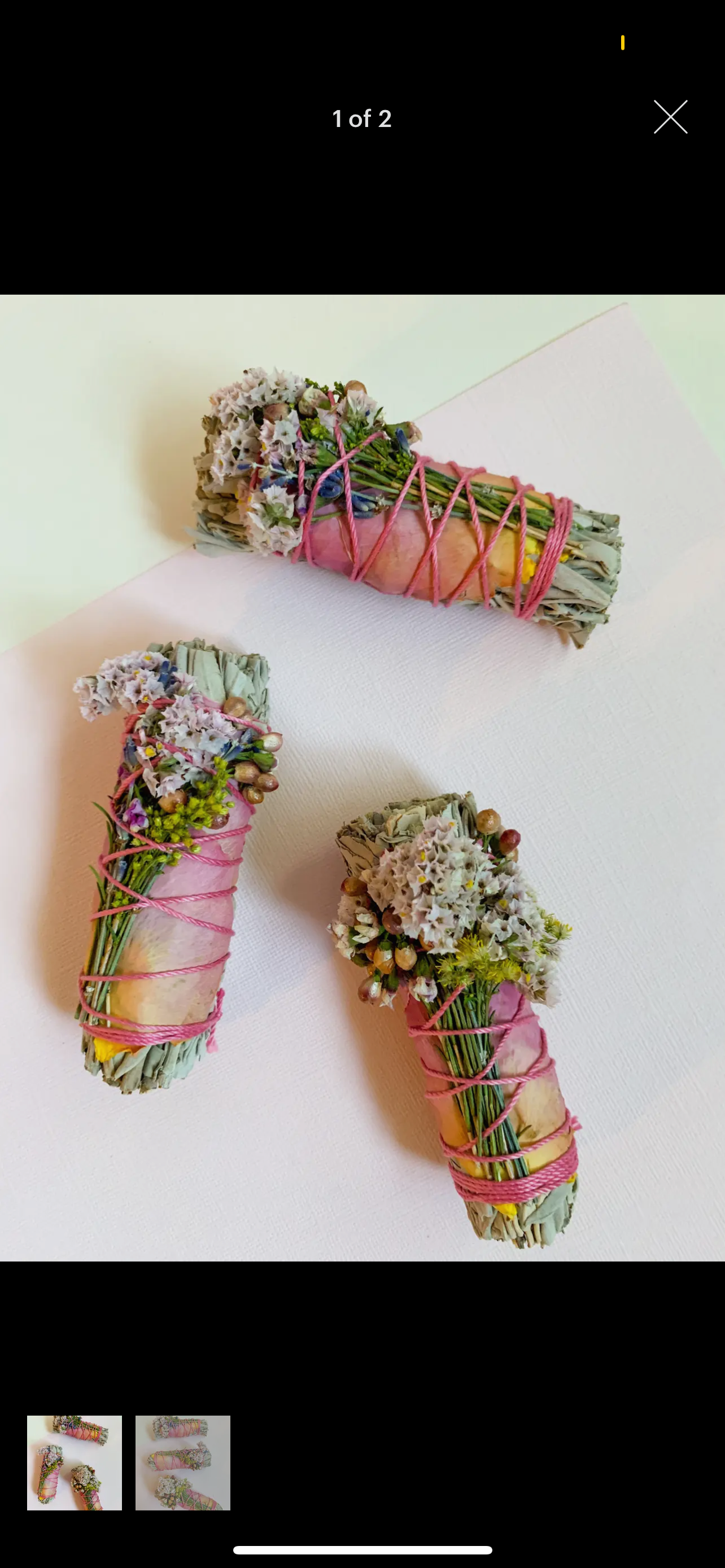 Wildflower + White Sage Smudge Wand