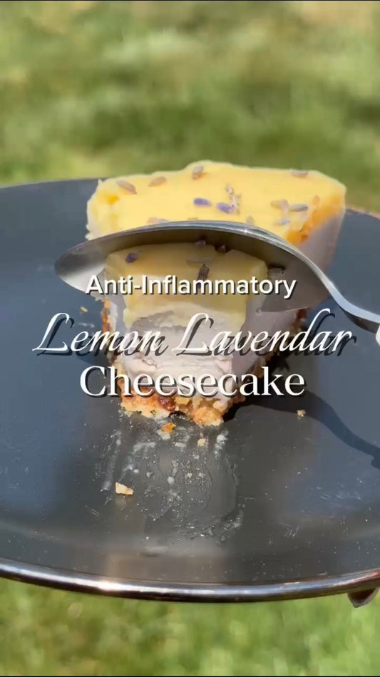 A Nourishing Shavuot Dessert: Lemon Lavender Raw Cheesecake