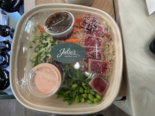 Julie’s Asian grain bowl tuna