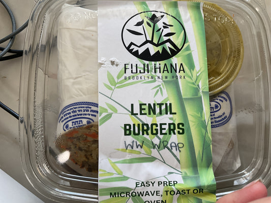 Lentil burger wrap