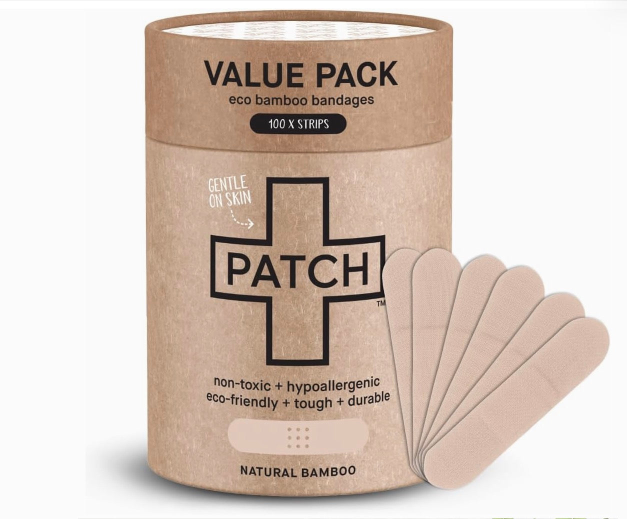 Patch Value Pack - 100 Natural Bamboo Bandages