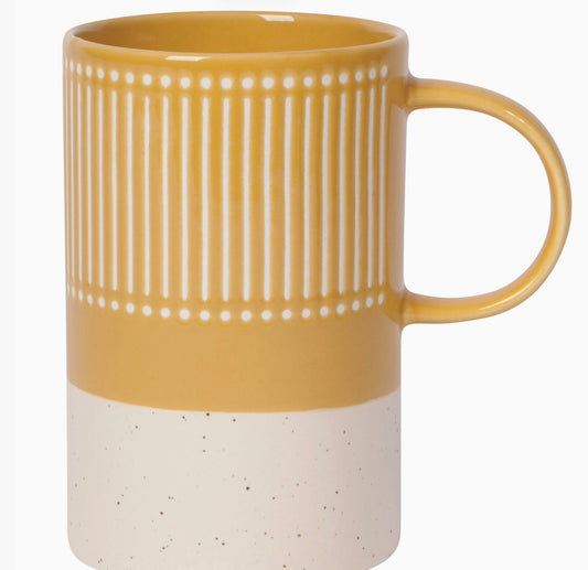Ochre Etch Mug 14 oz