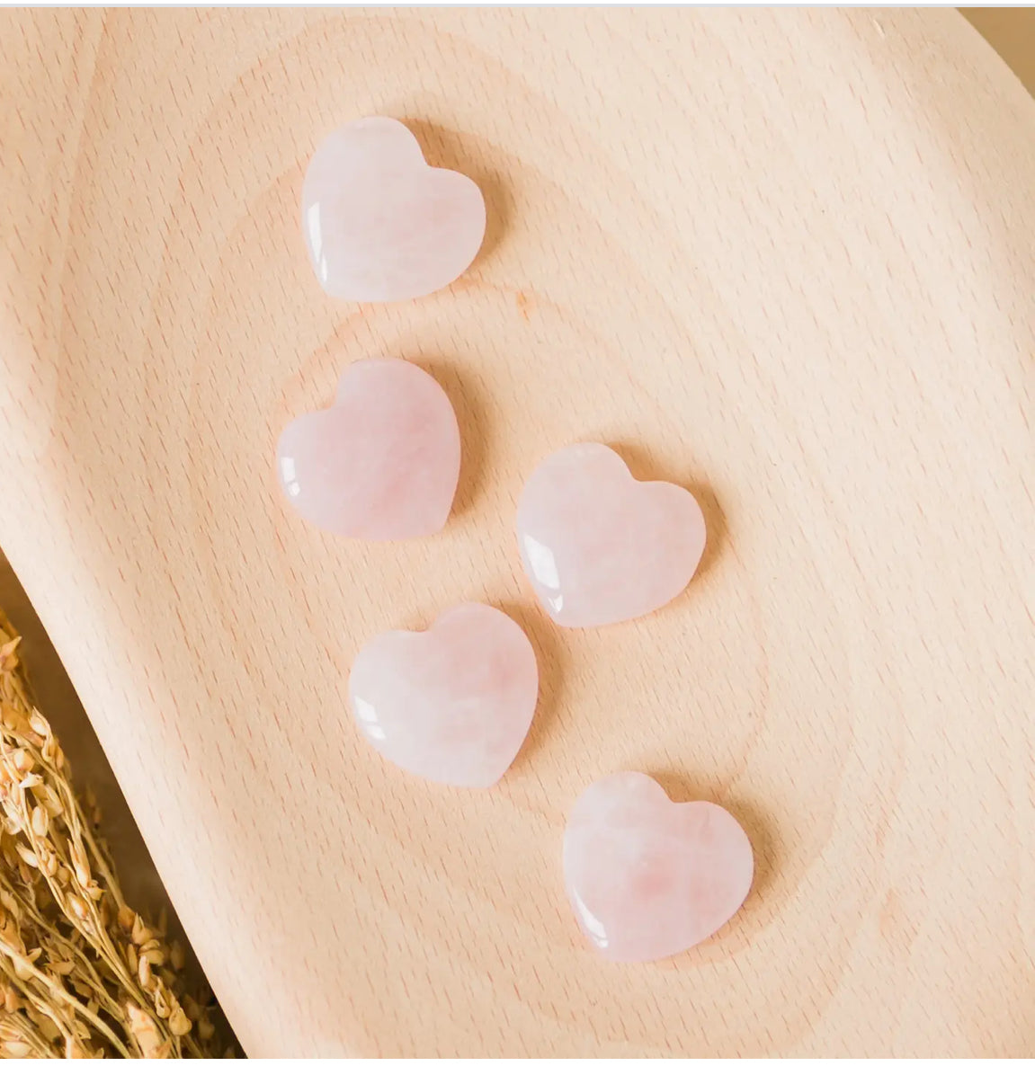 Mini Rose Heart Quartz