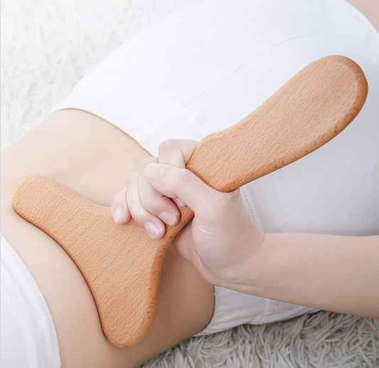 Lymphatic drainage wood tool