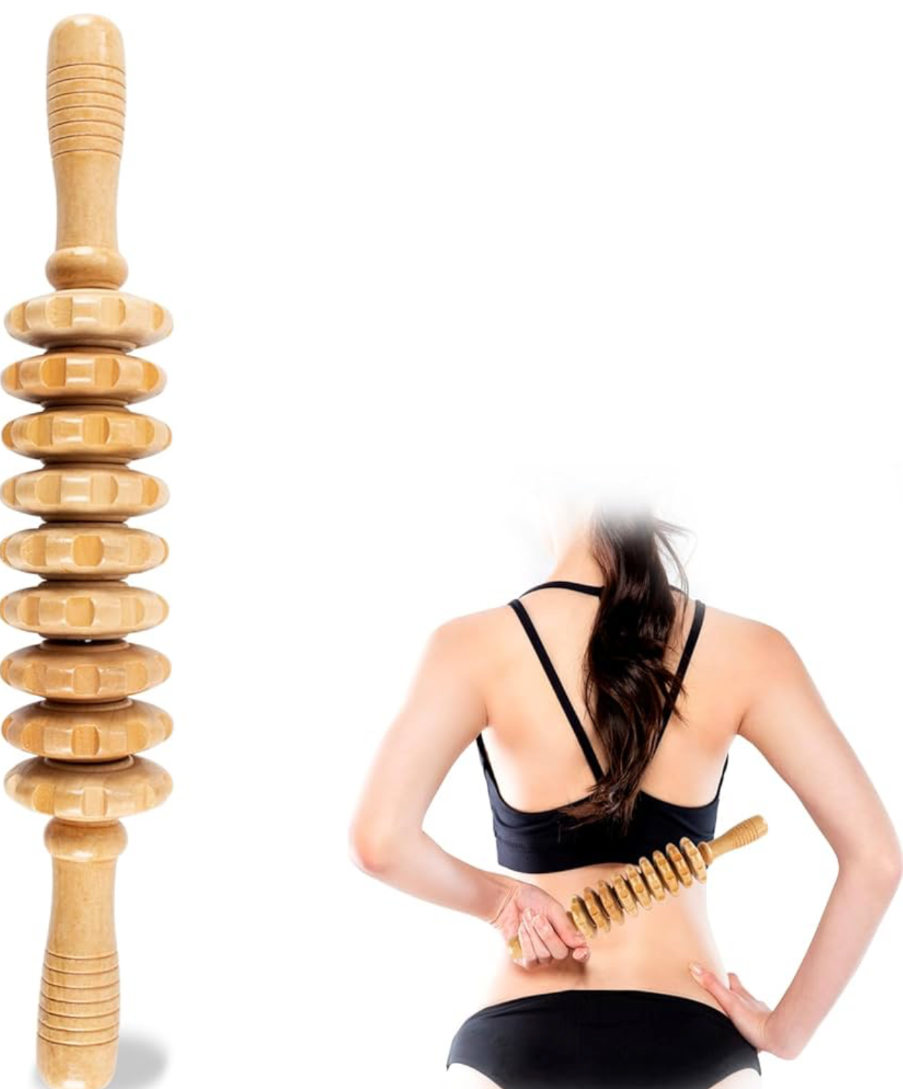 Lymphatic drainage wood tool - straight