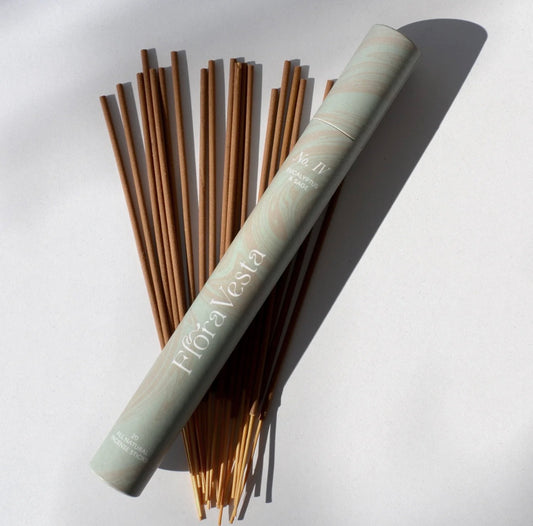 Eucalyptus and sage botanical incense