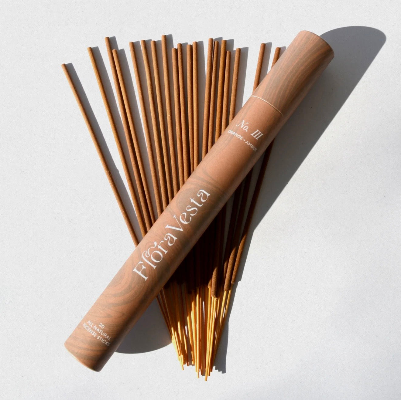 Orange and amber botanical incense